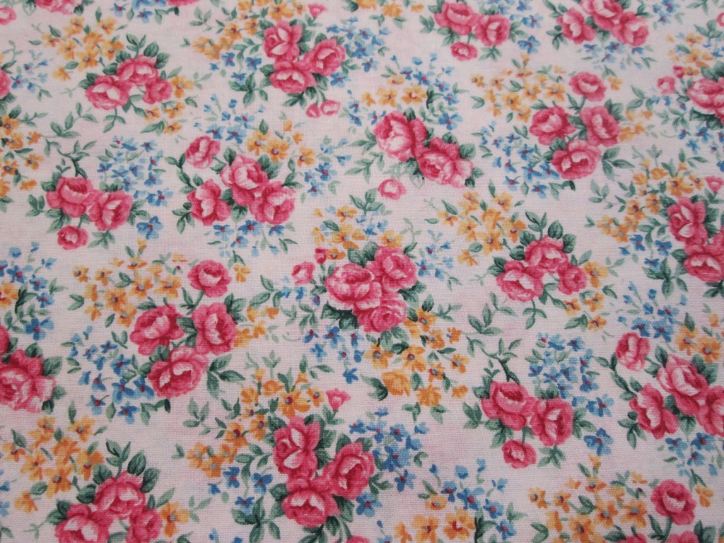 White Pink Floral Bouquets Quilting Fabric | Bird City Fabrics